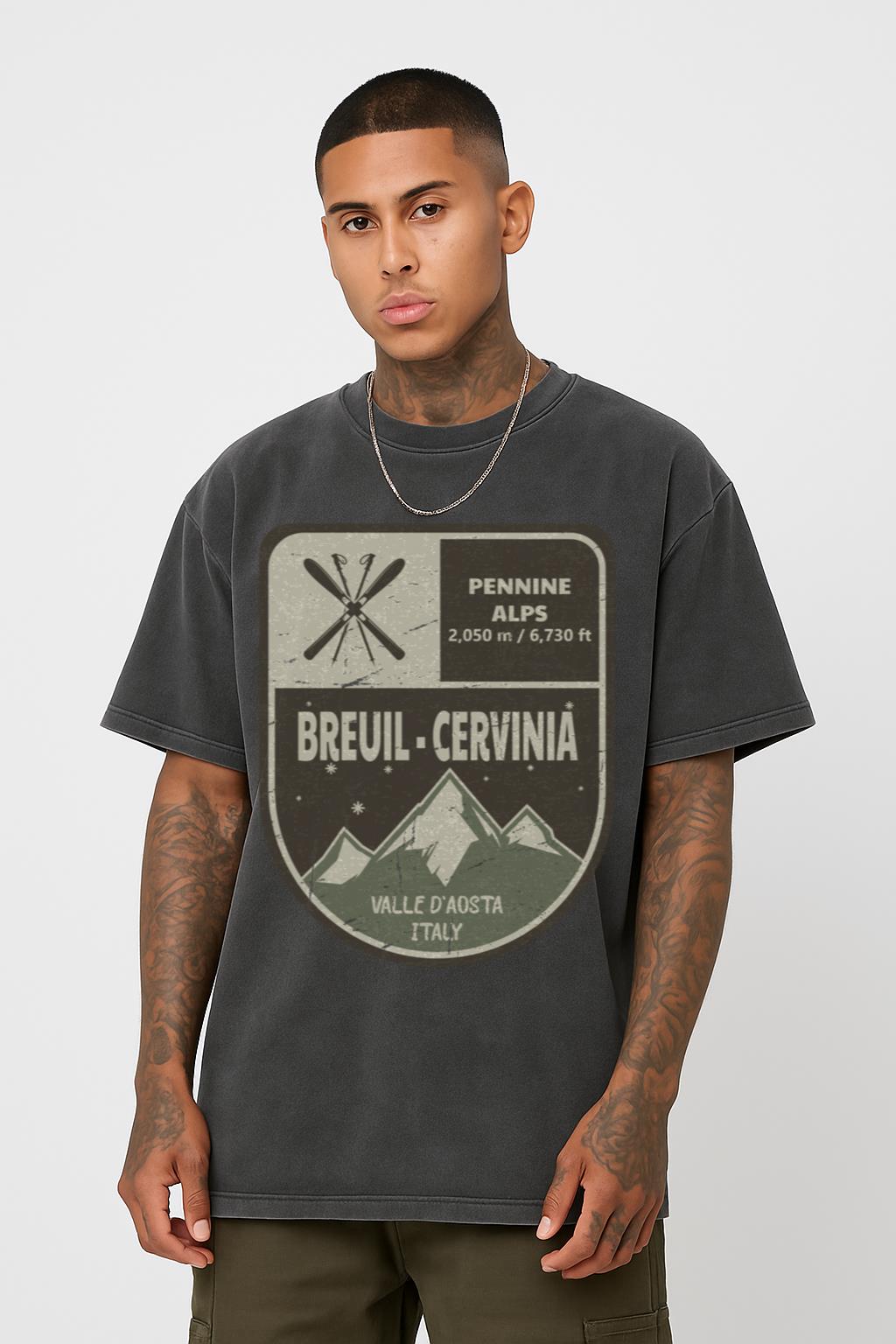 Breuil-Cervinia T-Shirt | Italian Alps Ski & Travel Tee