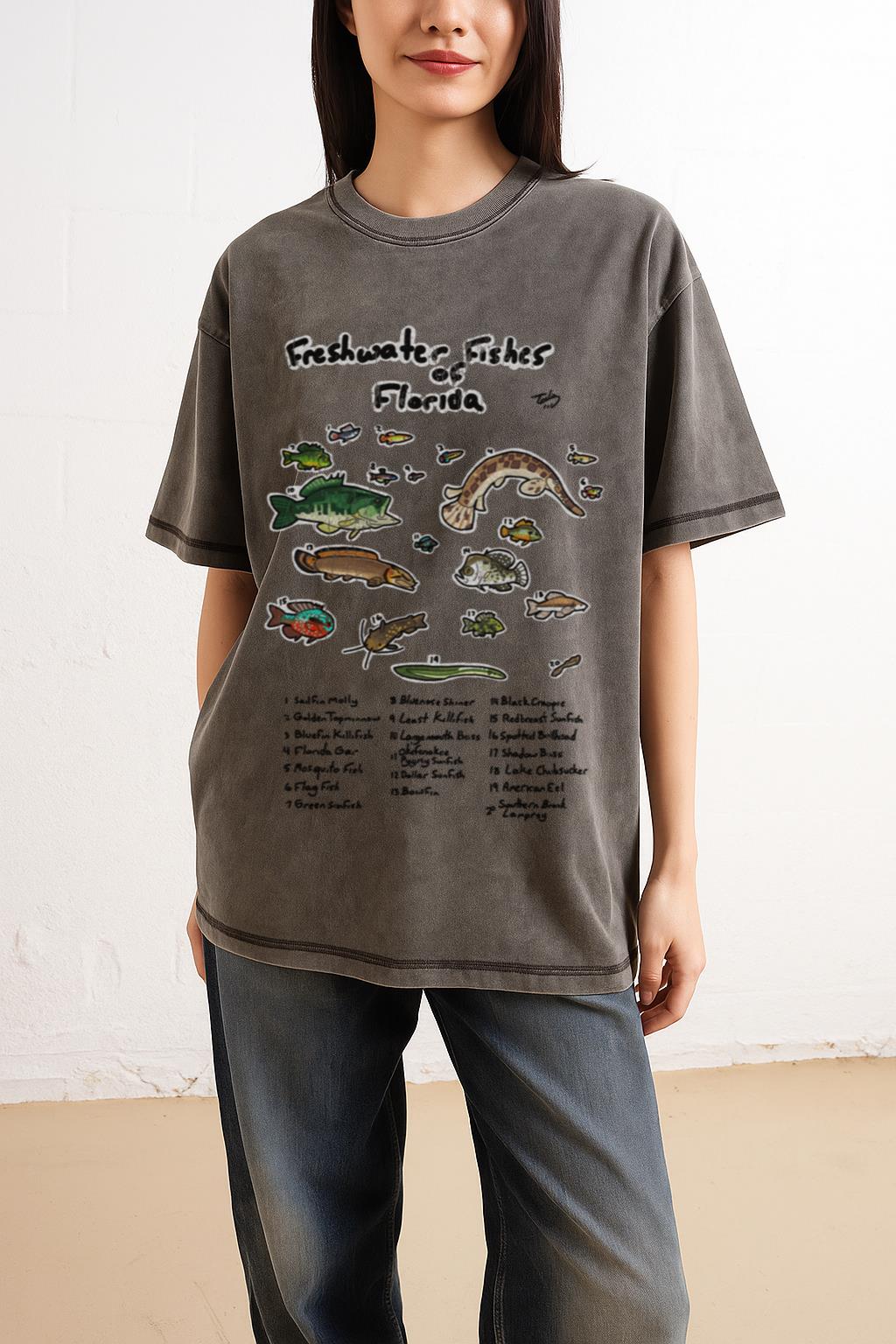 Florida Freshwater Fish T-Shirt | Bass & Sunfish Angler Tee - Image 2
