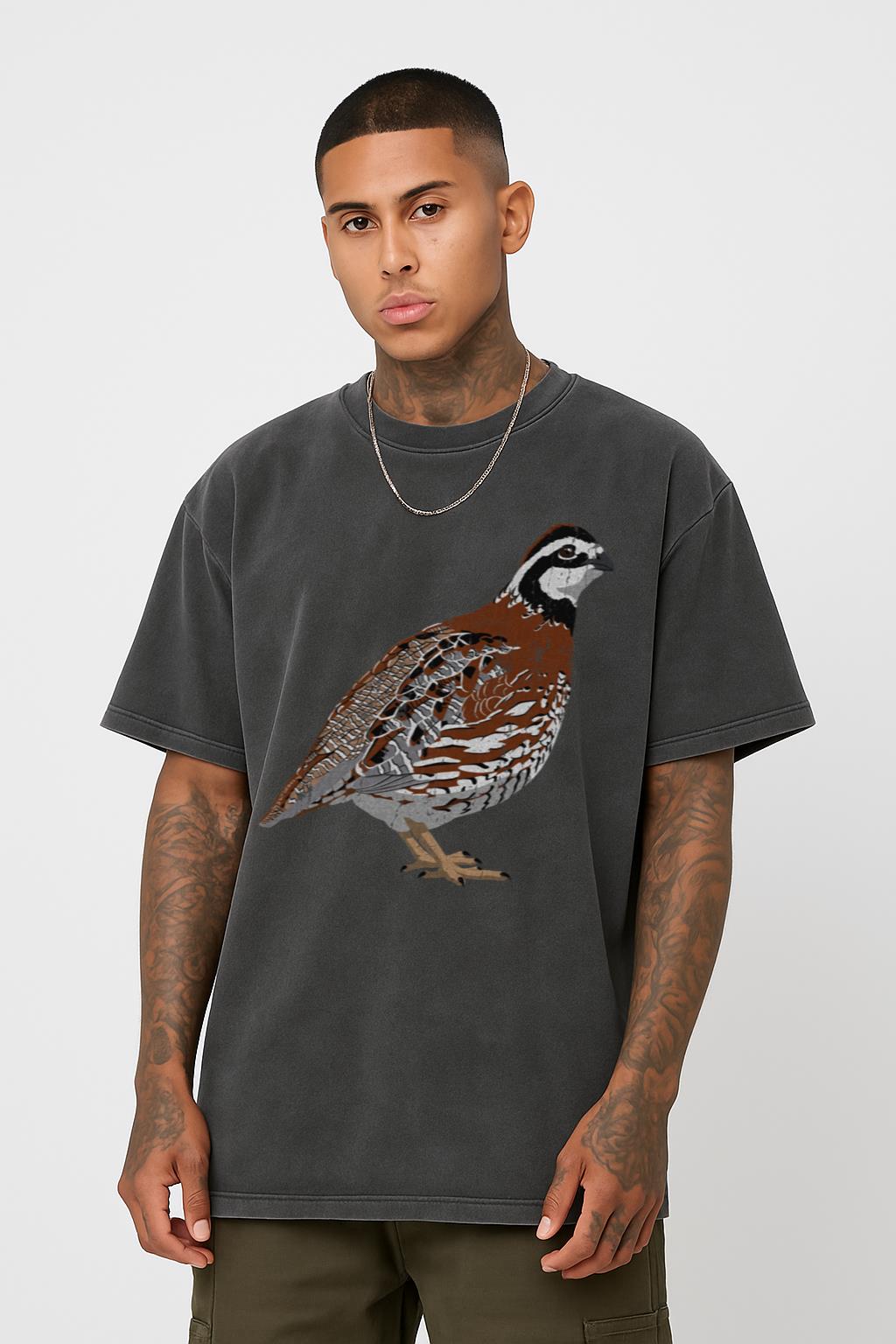Northern Bobwhite Quail T-Shirt | Nature Birdwatcher Tee