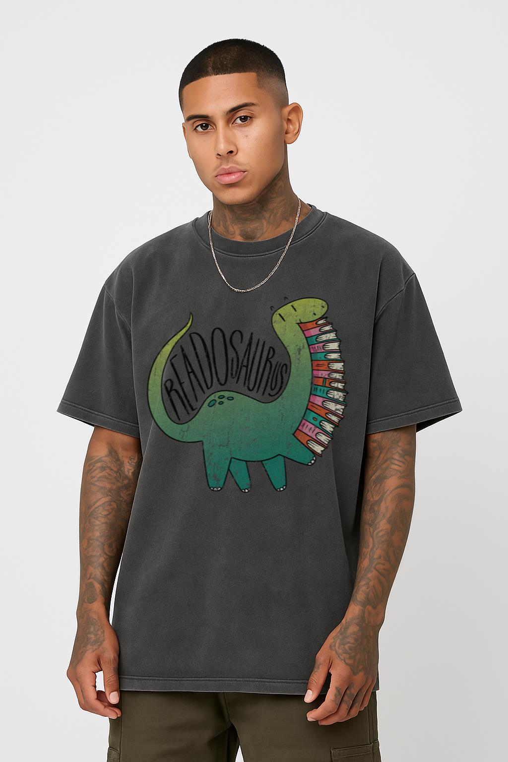 Readosaurus T-Shirt | Cute Dinosaur Reading Bookworm Tee