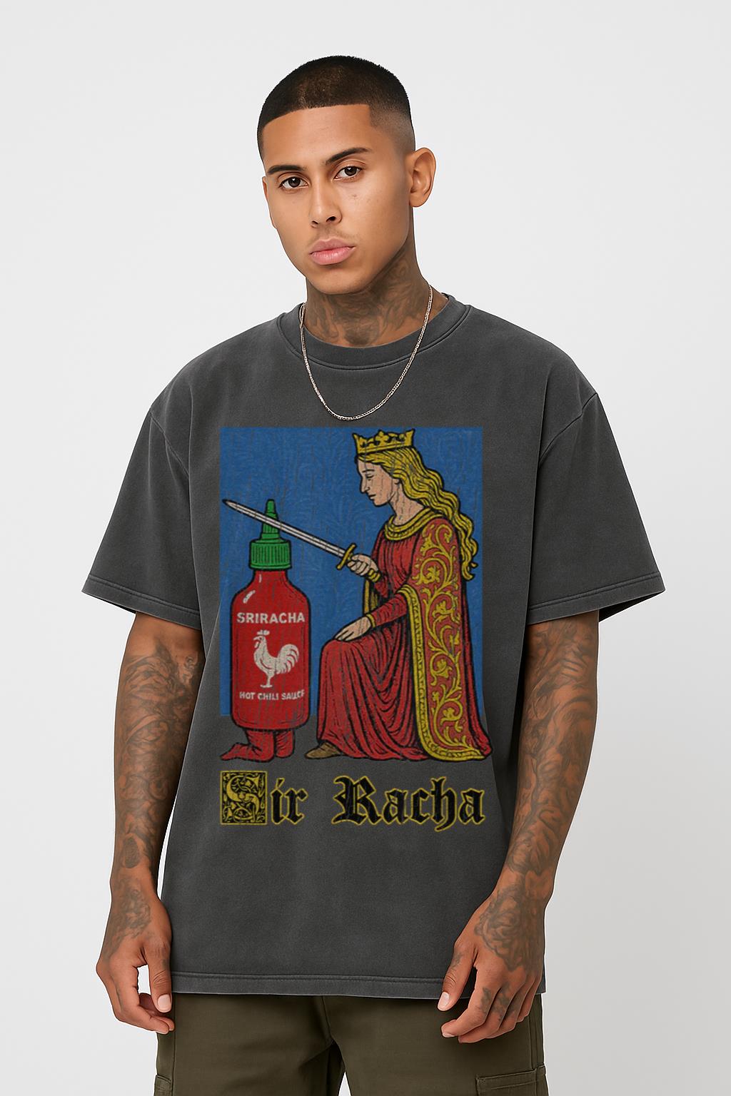 Sir Racha Knight T-Shirt | Funny Hot Sauce Pun Tee